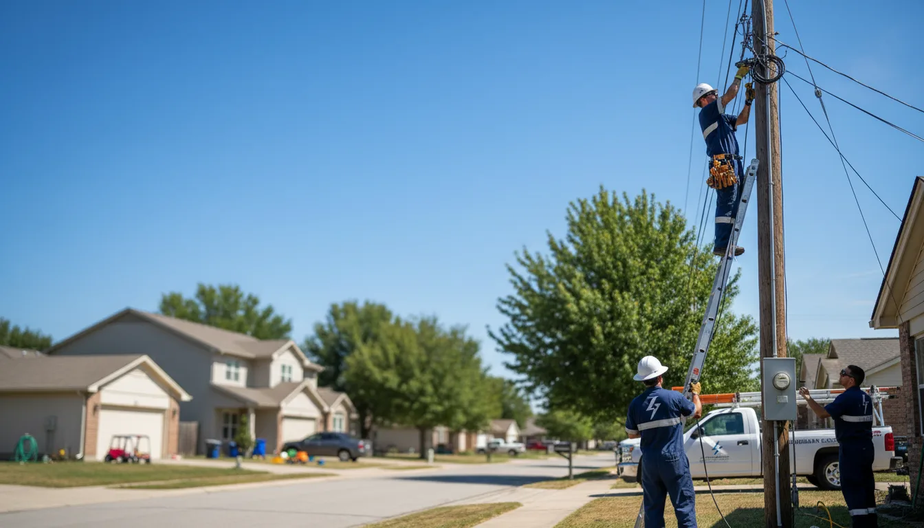 Residential electrician providing installation services in Tishomingo, MS